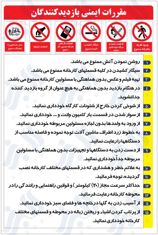 مقررات ایمنی بازدید کنندگان