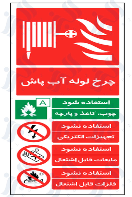 تابلو چرخ لوله آب پاش
